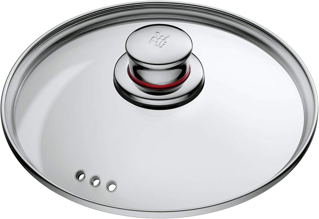 WMF Quality One Topfset Induktion 5-teilig, Kochtopf Set mit Glasdeckel, Cromargan Edelstahl poliert, Induktions Töpfe Set unbeschichtet, Dampföffnung, für alle Herdarten geeignet