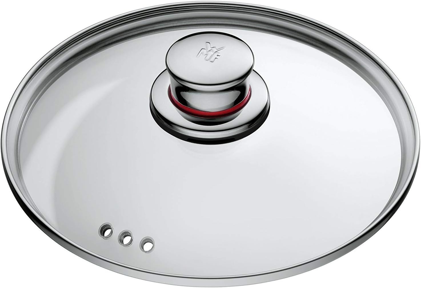 WMF Quality One Topfset Induktion 5-teilig, Kochtopf Set mit Glasdeckel, Cromargan Edelstahl poliert, Induktions Töpfe Set unbeschichtet, Dampföffnung, für alle Herdarten geeignet