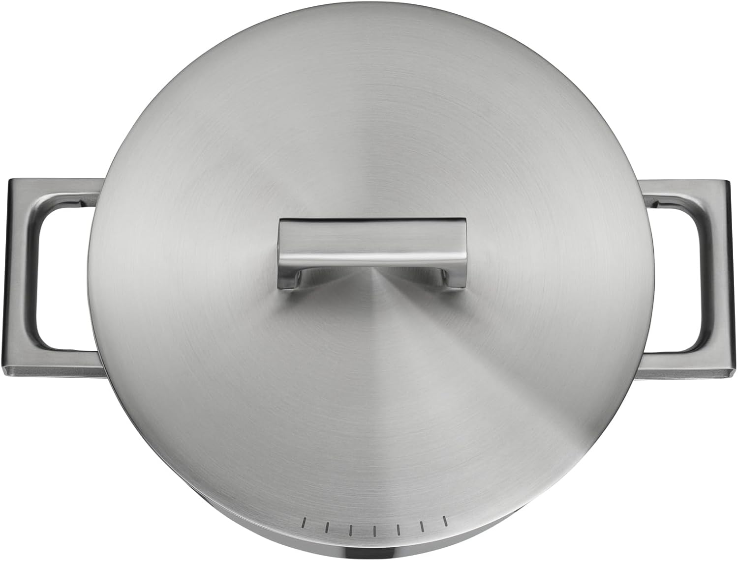 WMF Ultimate Cool Kochtopf klein 24 cm, Edelstahldeckel, Bratentopf Induktion 4,1l, Cromargan Edelstahl matt, wärmereduzierende Griffe, Induktions Topf mit Innenskalierung, spülmaschinengeeignet