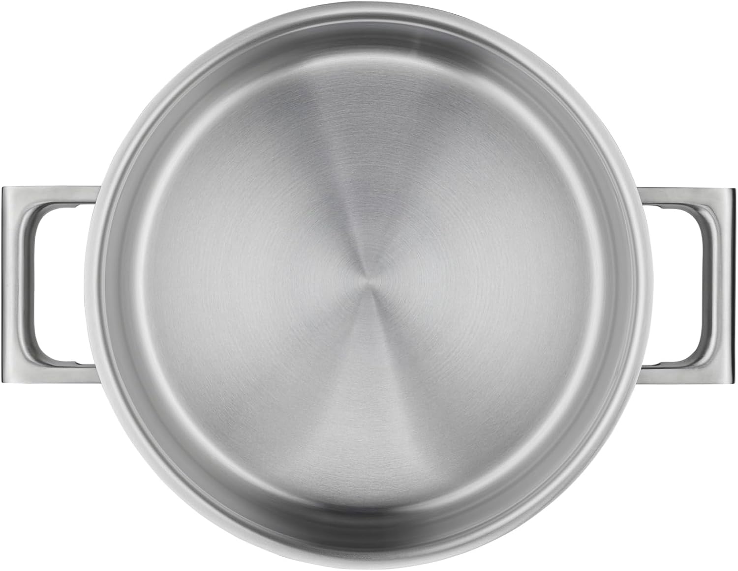WMF Ultimate Cool Kochtopf klein 24 cm, Edelstahldeckel, Bratentopf Induktion 4,1l, Cromargan Edelstahl matt, wärmereduzierende Griffe, Induktions Topf mit Innenskalierung, spülmaschinengeeignet