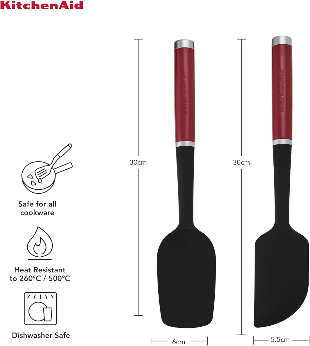 KitchenAid Universal 2pc Silikon Spatel Set - Empire Rot