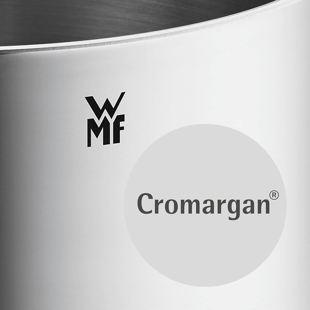 WMF Quality One Topfset Induktion 5-teilig, Kochtopf Set mit Glasdeckel, Cromargan Edelstahl poliert, Induktions Töpfe Set unbeschichtet, Dampföffnung, für alle Herdarten geeignet