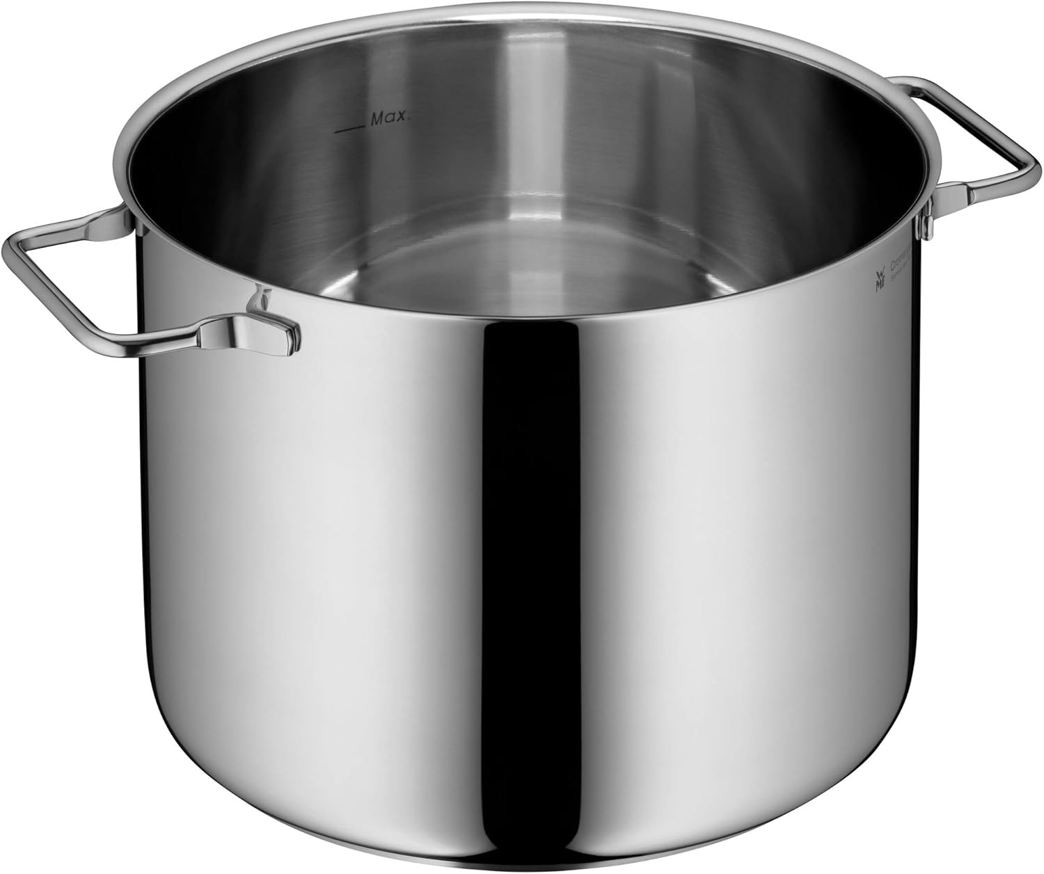WMF Nudeltopf mit Sieb 24 cm Induktion, Kochtopf groß 7l, Spaghettitopf mit Glasdeckel, Cromargan Edelstahl poliert, Pastatopf