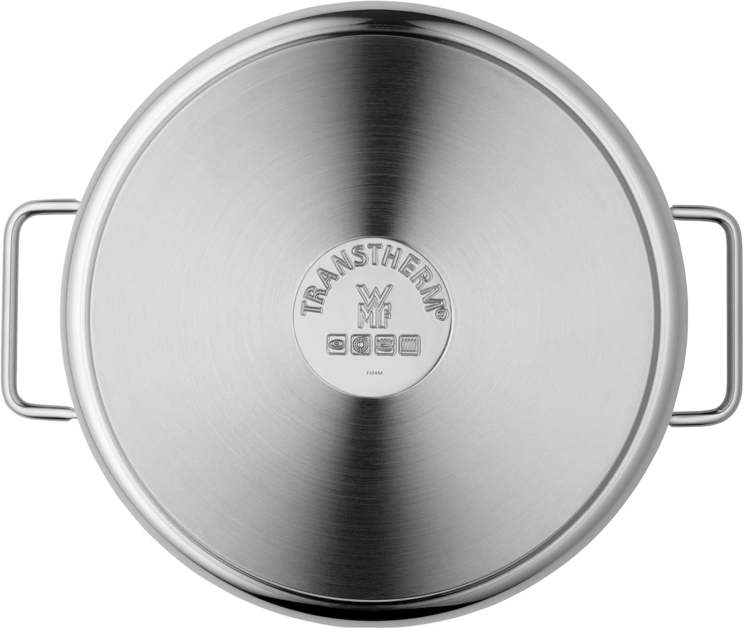 WMF Nudeltopf mit Sieb 24 cm Induktion, Kochtopf groß 7l, Spaghettitopf mit Glasdeckel, Cromargan Edelstahl poliert, Pastatopf