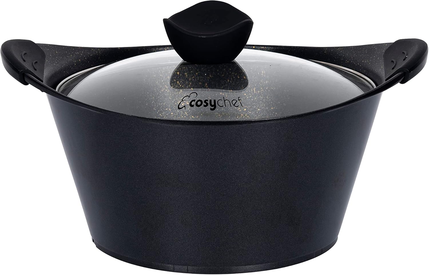 CosyChef Gaia 3er KochTopf Set, 20-24-28 cm, 6-teiliges Kochtopfset mit Glasdeckel und Antihaftbeschichtung - Geeignet für alle Herdarten, auch Induktion - PFOA-frei