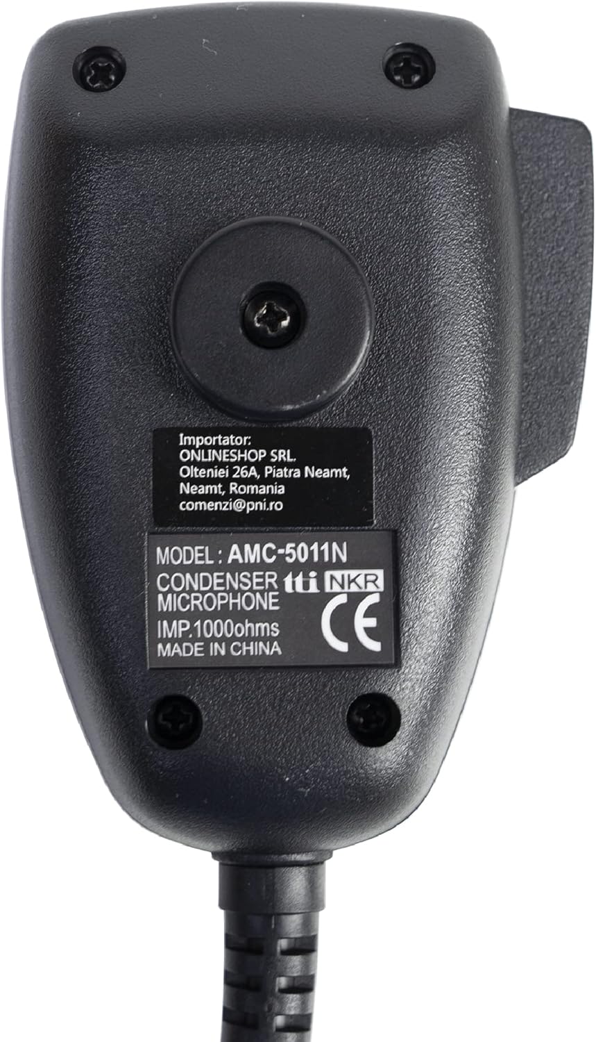 TTi AMC-5011N Mikrofon mit 4 Pins für TTi Radiosender + Sticky Pad Blau