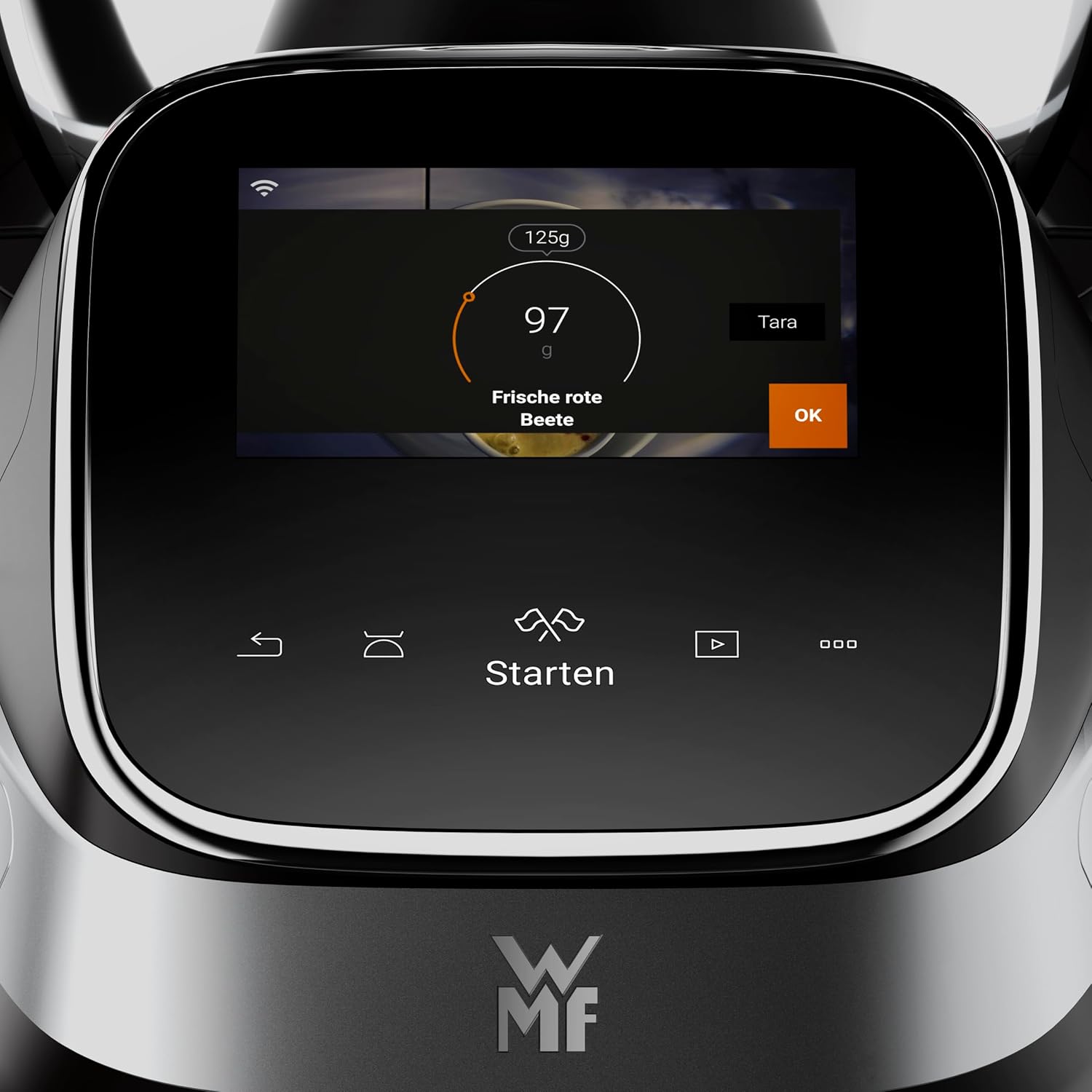 WMF Avantgarde Küchenmaschine mit Kochfunktion, besonders leise, 14 Kochprogramme, WLAN, Kochschüssel 3l, Touchscreen, intuitive App, Rezepte, edelstahl matt